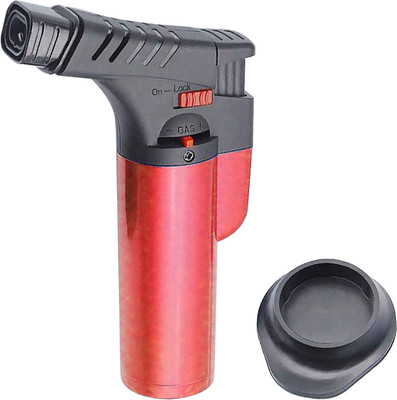 WeHigh Dual Jet Flame Lighter Red Steel, Plastic Gas Lighter(Red, Pack of 1)