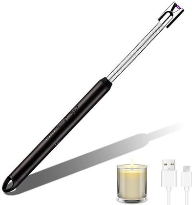 FAVSTORE Flameless Iron Electronic Gas Lighter Iron Electronic Gas Lighter(Black, Pack of 1)
