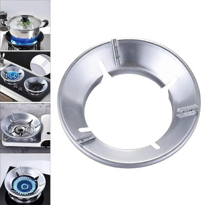 Chefman Gas Saver Burner Stand: Windproof, Energy-Efficient Gas Stove Support Fireproof 10 kg Roaster(Silver)