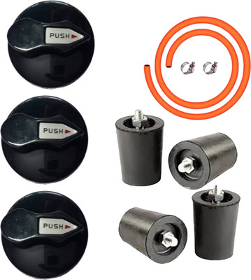 Sunflash PIPE CLP RED EXCEL KNOB | RUBBER LEGS Type 8 MM Spindle | Suitable all model Appliance Knob