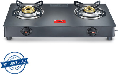 Prestige Magic Plus GTMP 02 Glass Manual Gas Stove(2 Burners)