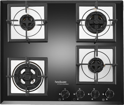 Hindware Smart Appliances Aster 4B 60CM Glass Automatic Hob(4 Burners)