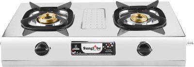 Sun Globe Stainless Steel Manual Gas Stove(2 Burners)