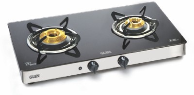 Glen 1021 Forged Brass Burners Stainless Steel Automatic Gas Stove(2 Burners)