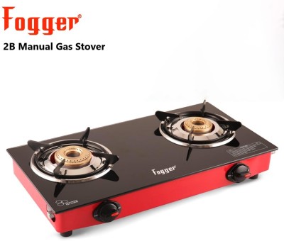 Fogger Glass Manual Gas Stove(2 Burners)