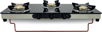 Jyoti 3Br Sturdy liftable Glass Manual Gas Stove(3 Burners)