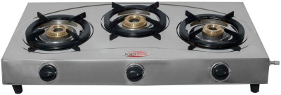 Brightflame Brightflame Tried 3 Burner gas stove Stainless Steel Manual Gas Stove(3 Burners)