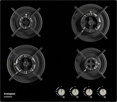 Crompton SensoSafe 3D Glass Automatic Hob(4 Burners)