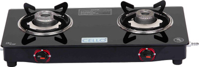 Cello Gem 2 Burner Glass Manual Gas Stove 2 Burners Rs1439 For Rs. 1439 @ 73% off