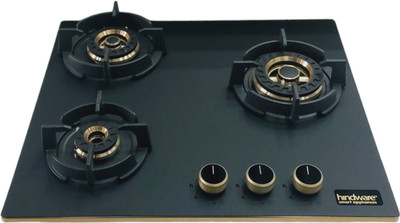 Hindware IVANA 3B 60 | Brass Burners | Auto Ignition | Flame Failure Device | Built in Glass Automatic Hob(3 Burners)