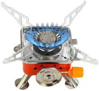 rich mart Portable Mini Gas Stove And Picnic Gas Burner For Outdoor Camping, Travelling Stainless Steel Manual Gas Stove(1 Burners)
