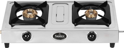 Suntex Stainless Steel Manual Gas Stove(2 Burners)