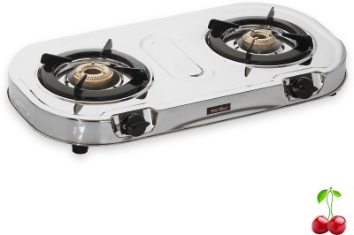 Rich flame Blaze Stainless Steel Manual Gas Stove(2 Burners)