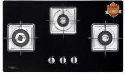 Hindware Glass Manual Gas Stove(3 Burners)