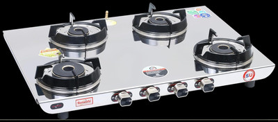 BIGFLAME 4 Burner Power Axel Stainless Steel Automatic Gas Stove(4 Burners)