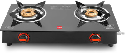 CELLO Trion 2 Burner Glass Manual Gas Stove(2 Burners)