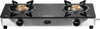 Sunflame GT PRIDE 2B SS Glass Manual Gas Stove(2 Burners)