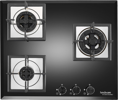 Hindware Smart Appliances Aster 3B 60CM Glass Automatic Hob(3 Burners)
