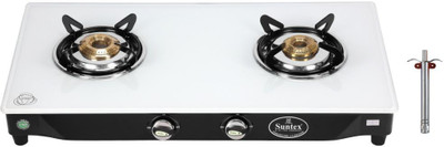 Suntex Glass Manual Gas Stove(2 Burners)