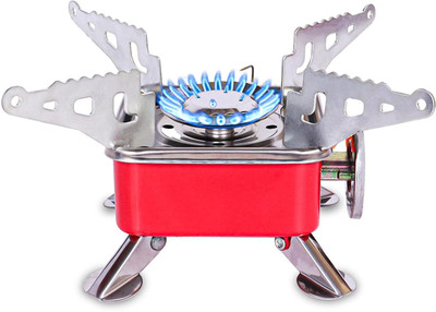 AnjaniputrA Portable Gas Stove | Folding Cylinder Gas Burner For Outdoor Camping, Travelling Stainless Steel Manual Butane Gas Stove(1 Burners)