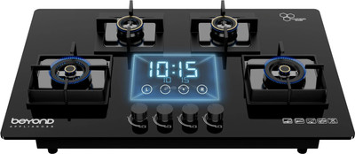 BEYOND BY BYONDNXT Dorado Smart Hobtop with Digital Timer FFD and Auto Ignition Glass Automatic Hob(4 Burners)