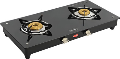PADMINI CS-2 GT GRAND HF (AUTO IGNITION) Glass Automatic Gas Stove(2 Burners)