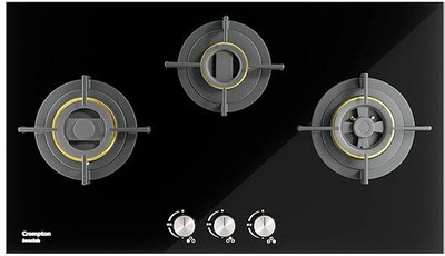 Crompton HOB-SSDC783-MBL Aluminium Automatic Hob(3 Burners)