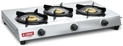 Judge byTTK Prestige JAG 03 Stainless Steel Manual Gas Stove(3 Burners)