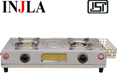 INJLA INJLA SUPER GOLD VS-2 WITH BASKET Stainless Steel, Brass Manual Gas Stove(2 Burners)