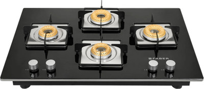 FABER ORION 754 HD BB EBK Glass Automatic Hob(4 Burners)
