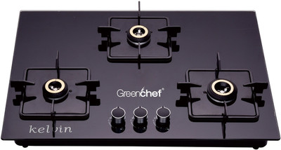 Greenchef Kelvin Glass Automatic Hob(3 Burners)