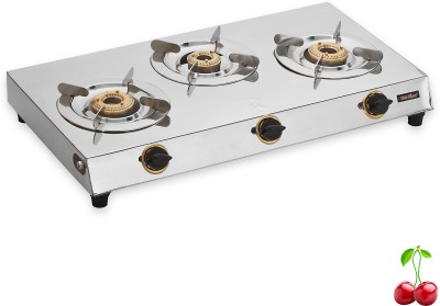 Rich flame Spark VS2 Stainless Steel Manual Gas Stove(3 Burners)