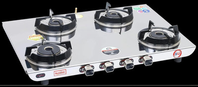 BIGFLAME 4 Burner Power Axel Spectra Stainless Steel Manual Gas Stove(4 Burners)