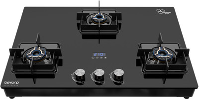 BEYOND BY BYONDNXT Solaria Premium 3 Burner Glass Automatic Hob(3 Burners)
