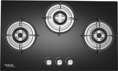 Hindware Ella Plus 3B 75 CM Glass Automatic Hob(3 Burners)