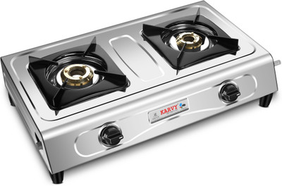 BIGFLAME SU-208 Magix Clix Stainless Steel Manual Gas Stove(2 Burners)