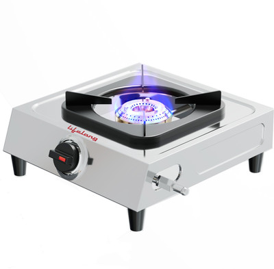 Lifelong LLGS299 Automatic Ignition for LPG use only (Silver) Stainless Steel Automatic Gas Stove(1 Burners)
