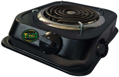 NETVULL 1250 W Radiant Cooktop Push Button(Black, 1250 Watts Electric Cook Heater Stove Cooktop | Electric Induction)