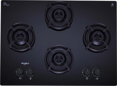 Whirlpool EVOLVE HYBRID HD 704 BRASS Glass Automatic Hob(4 Burners)