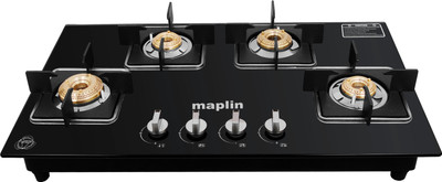 Maplin Map-4B Auto Auto Ignition Glass Automatic Hob(4 Burners)