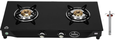 Suntex Glass Manual Gas Stove(2 Burners)