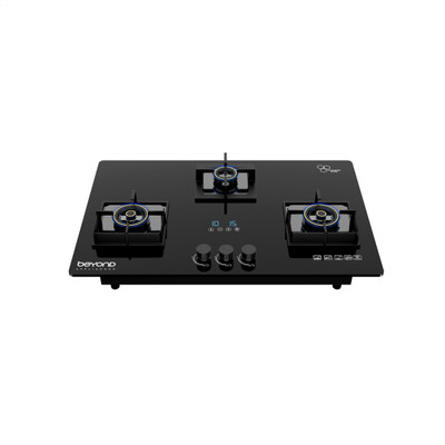 BEYOND BY BYONDNXT Dorado 3 Burner Smart Hobtop Glass Automatic Hob(3 Burners)