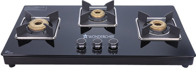 WONDERCHEF Octavia Hob Top Glass Manual Hob(3 Burners)