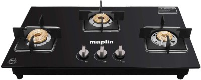 Maplin Map3 Auto Hob Glass Automatic Gas Stove(3 Burners)