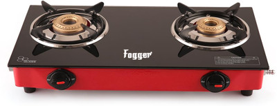 Fogger Glass Manual Gas Stove(2 Burners)