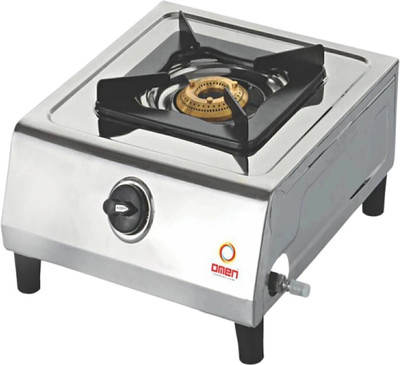 OMEN Mono Single Burner Gas Stove Chulha | 1 Burner Stainless Steel Manual Gas Stove(1 Burners)