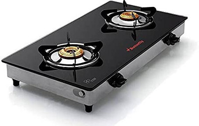 Butterfly Glass Manual Gas Stove(2 Burners)
