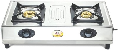 BAJAJ CX8 Stainless Steel Manual Gas Stove(2 Burners)