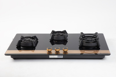 FABER HOB UTOPIA PRO HT 903 BR CI Glass Automatic Hob(3 Burners)