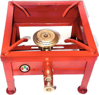 RBS ALL FITTED Gas Stove Bhatti for Kitchens | High-Pressure Canteen Chulha Iron Manual Gas Stove(1 Burners)